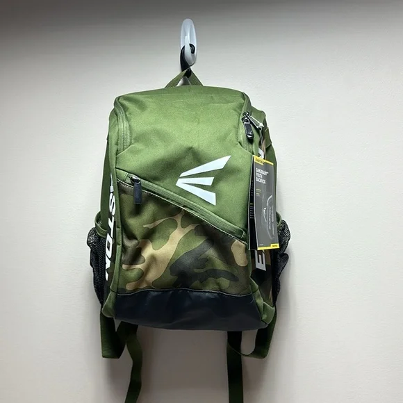 NWT Easton Game Ready Youth Green Camo Baseball Equipment Backpack Bag - Picture 2 of 11